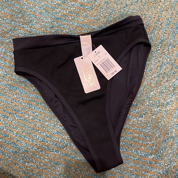 l*space Other - L*Space new with tags Black Frenchi Bottom Bitsy bikini bottoms Sz Large